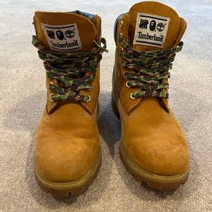 Bape x timberland size 9